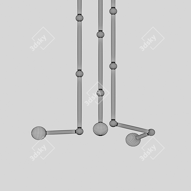 Bofort Black Pendant Light 3D model image 2