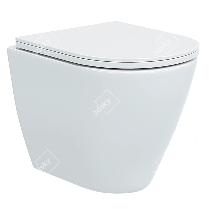 DIWO Wall-Hung Toilet 2014 3D model image 1