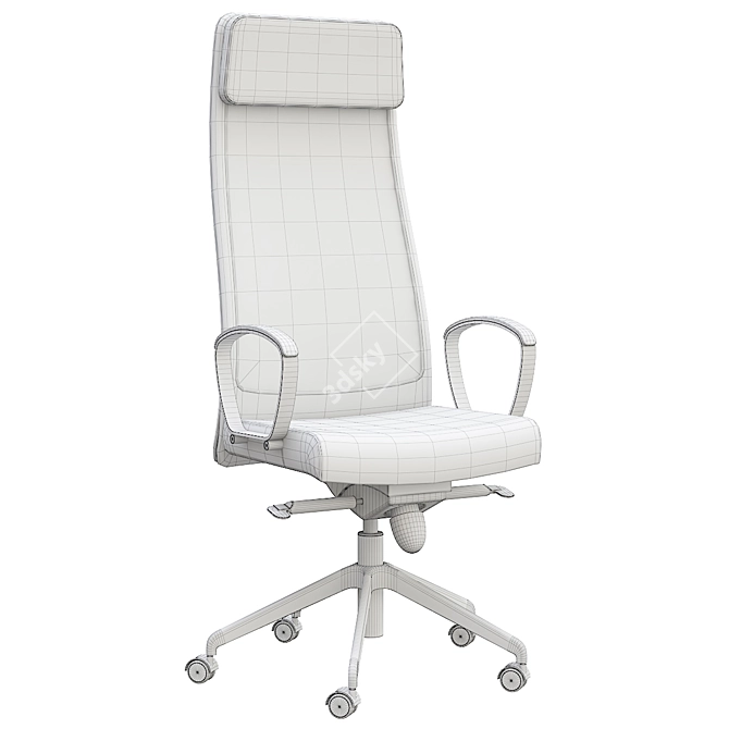 Ergonomic Vissle Office Chair 3D model image 4