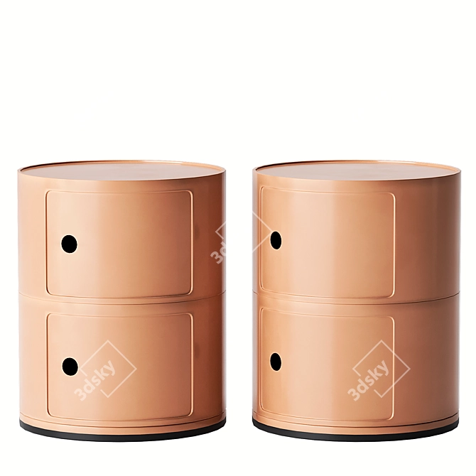 Modular Componibili Storage Unit 3D model image 2