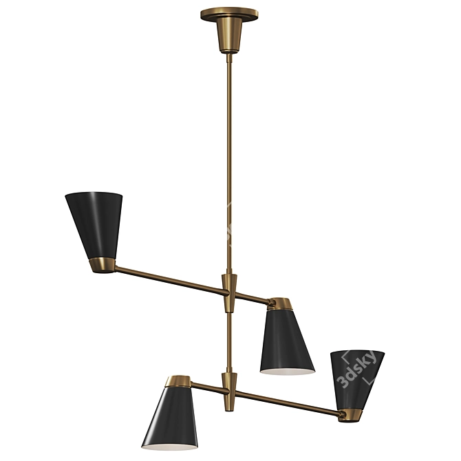 Signoret Chandelier Collection Visual Comfort 3D model image 2