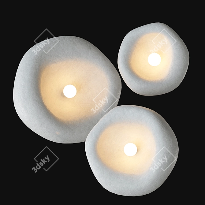 Natural Form Pendant Light 3D model image 4