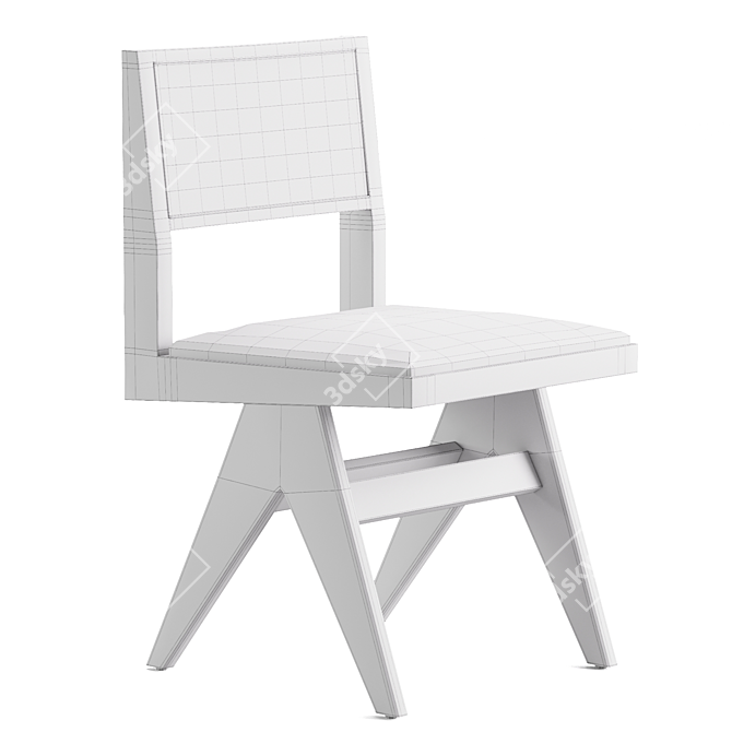  Modern Henley Chair: 3D Model 3D model image 3