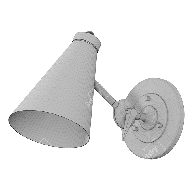 Elegant Signoret Task Sconce 3D model image 3