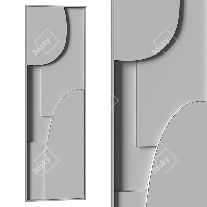 Stone Relief Artwork by INTERIOR VANMIES 3D model image 6