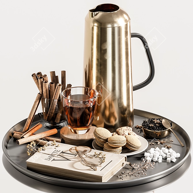 Elegance Decor Set 73 3D model image 2