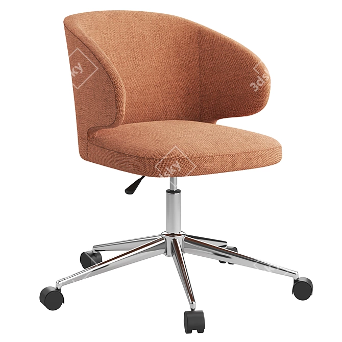 Modern Office Chair Set with PBR Textures 3D model image 3