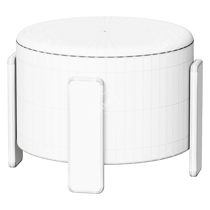 Stylish Bea Ottoman Furniture 3D model image 2