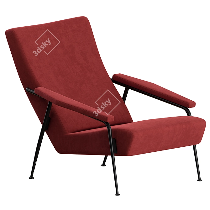 Molteni&C D.153.1 Lounge Armchair 3D model image 1