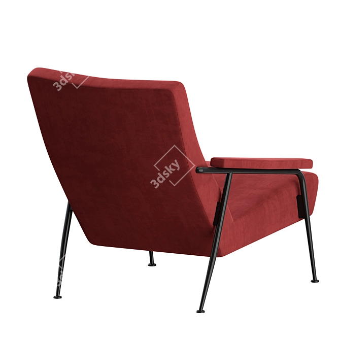 Molteni&C D.153.1 Lounge Armchair 3D model image 7