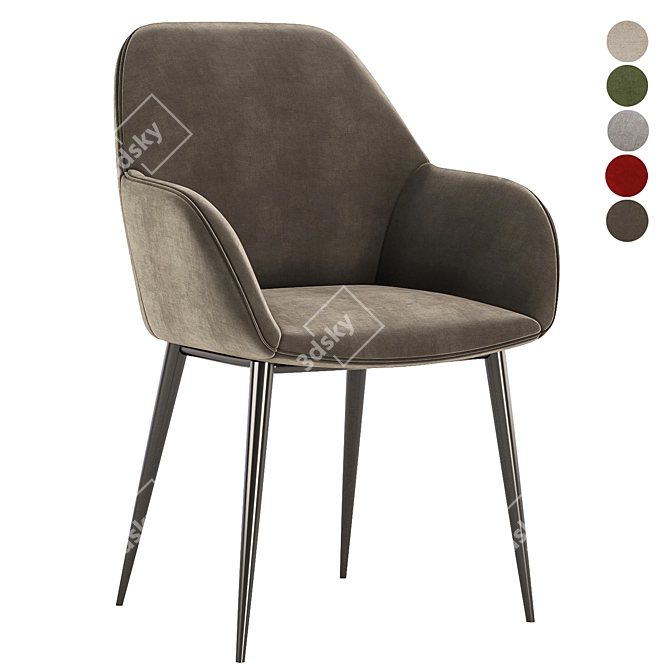 Konna Chair | 5 Colors 3D model image 4