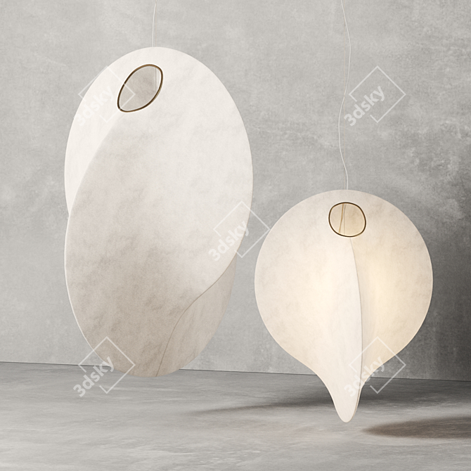 Contemporary Overlap Fabric Lamp by Flos 3D model image 4