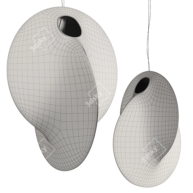 Contemporary Overlap Fabric Lamp by Flos 3D model image 5