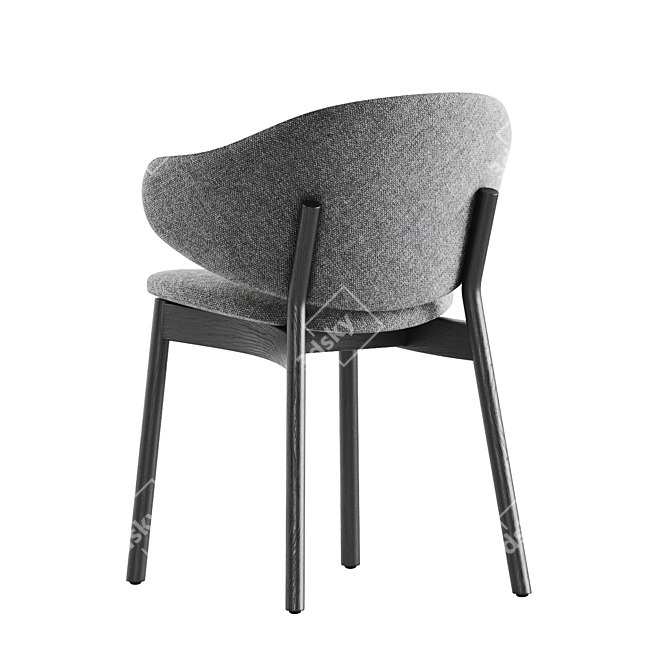 Modern Nelli Dining Chair Design 3D model image 4