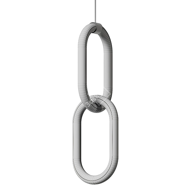 Modern Oval LED Mini Pendant 3D model image 4