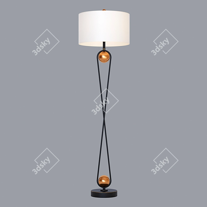 Luxury Ritz Floor Lamp 3D model image 1