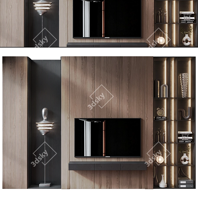 Modular TV Shelf | Dynamic Design 3D model image 1