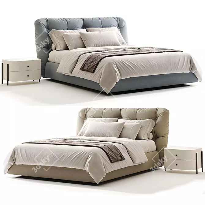 Novamobili Modo Storage Bed Asset 3D model image 1