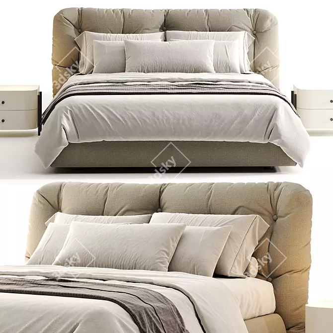 Novamobili Modo Storage Bed Asset 3D model image 5