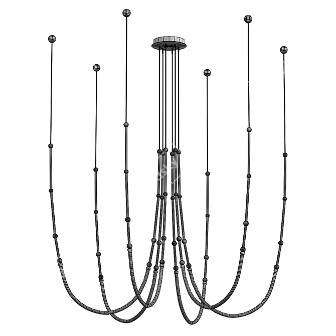 Elegant Chandelier Leda Model 3D model image 3
