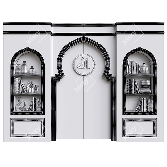 Modern Mehrab Interior Design Accents 3D model image 4