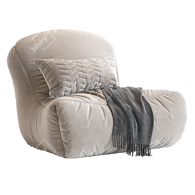Contemporary Bean Bag N_6 in 3D Max 2016 3D model image 1