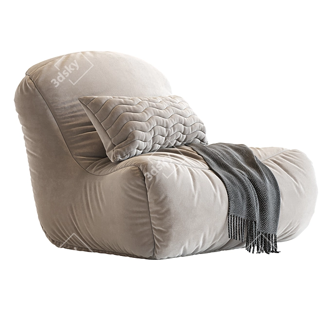 Contemporary Bean Bag N_6 in 3D Max 2016 3D model image 2