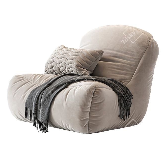 Contemporary Bean Bag N_6 in 3D Max 2016 3D model image 3