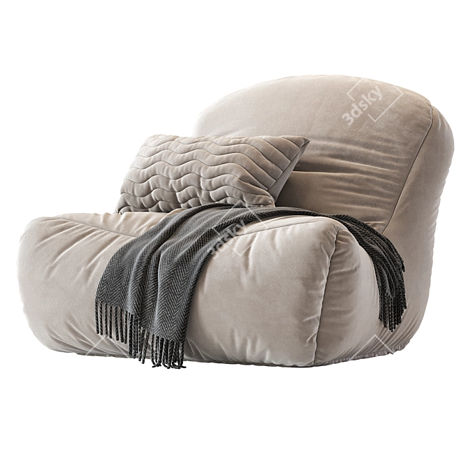 Contemporary Bean Bag N_6 in 3D Max 2016 3D model image 4