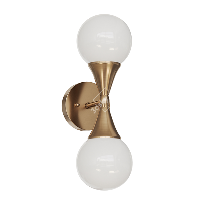 Sleek VL074 LED Wall Light 3D model image 1