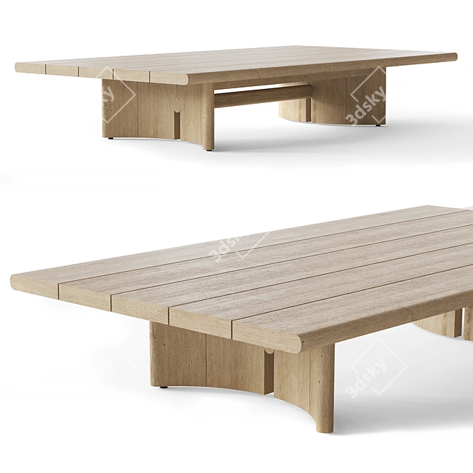 TRIESTE Teak Coffee Table 66 3D model image 1