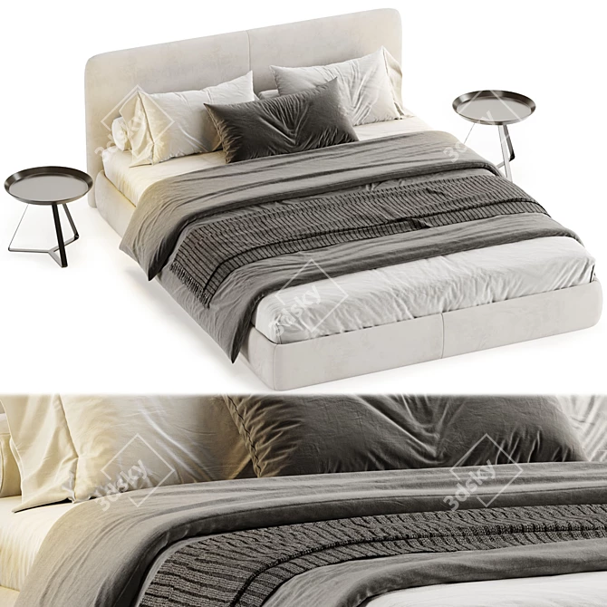 Mononova Nuvo Bed 2017 Edition 3D model image 3
