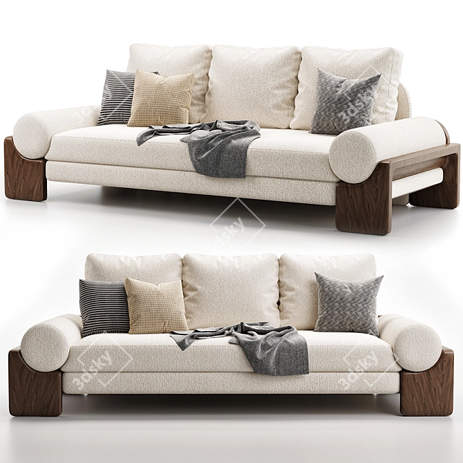 Olivier Boucle Sand Sofa 2022 3D model image 2