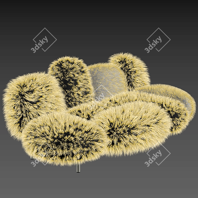Elegant Italian Edra CIPRIA Sofa 3D model image 5