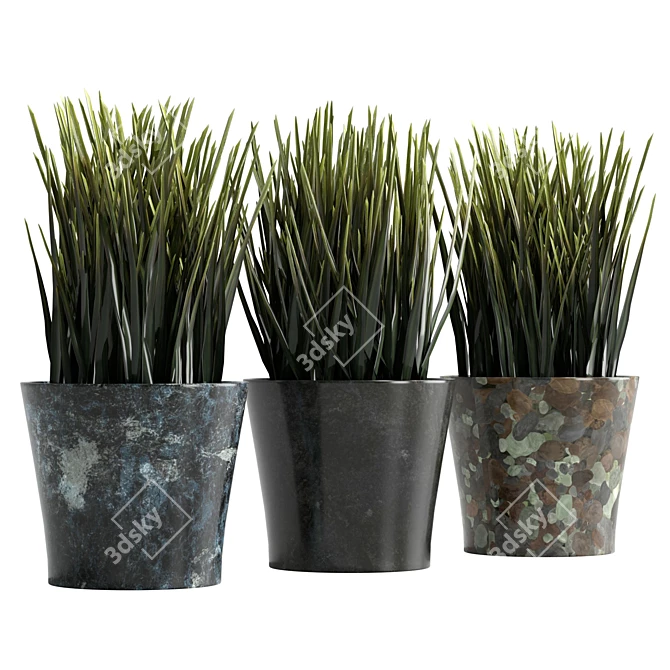 UV Unwrapped Indoor Plants Set 3D model image 4