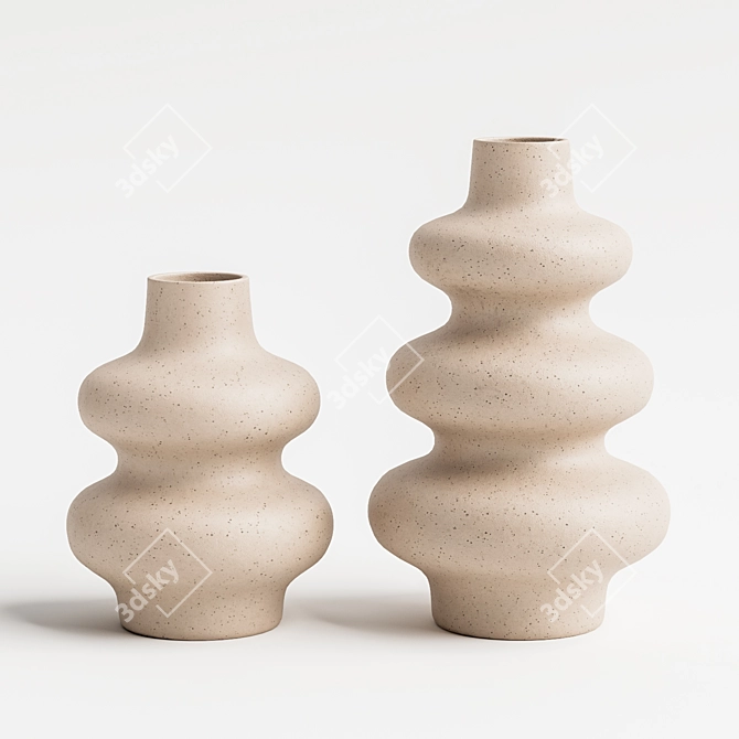 Ceramic Vases Set for Corona 3D model image 8