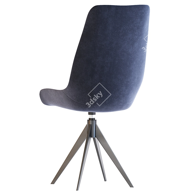 Elegant Rotate Chair Adoree17 Black 3D model image 5