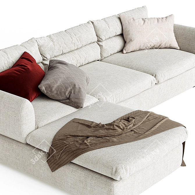 Elegant Parma Sofa by Divan 3D model image 2