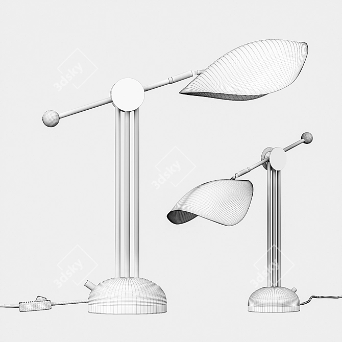 Sophisticated Stingray Table Lamp 3D model image 2