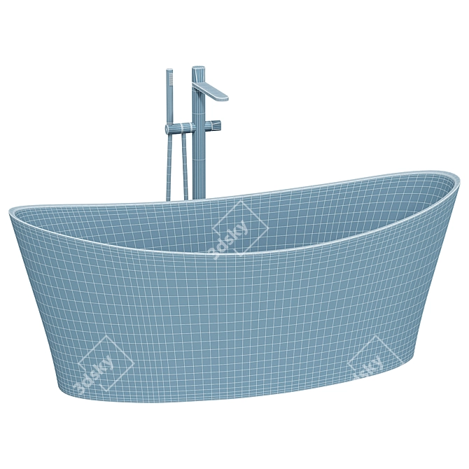 Rivea Free-standing Bathtub Malia 3D model image 3