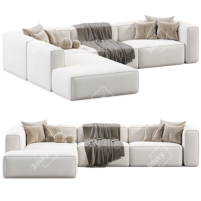Corner Modular XL Sofa "Lennon 3D model image 4