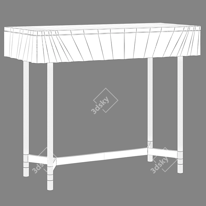 Art Deco Style Console Table 3D model image 3