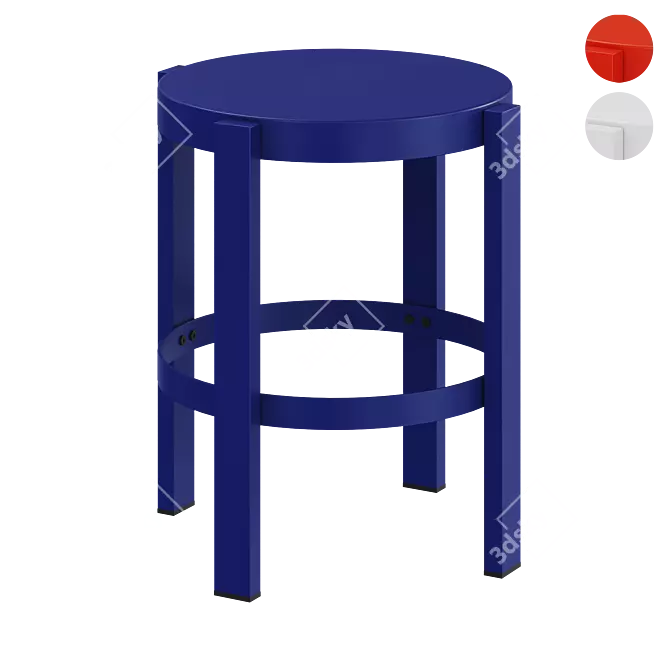 Modern Doon Stool by noo.ma 3D model image 1