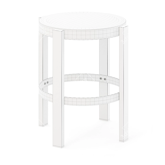 Modern Doon Stool by noo.ma 3D model image 4