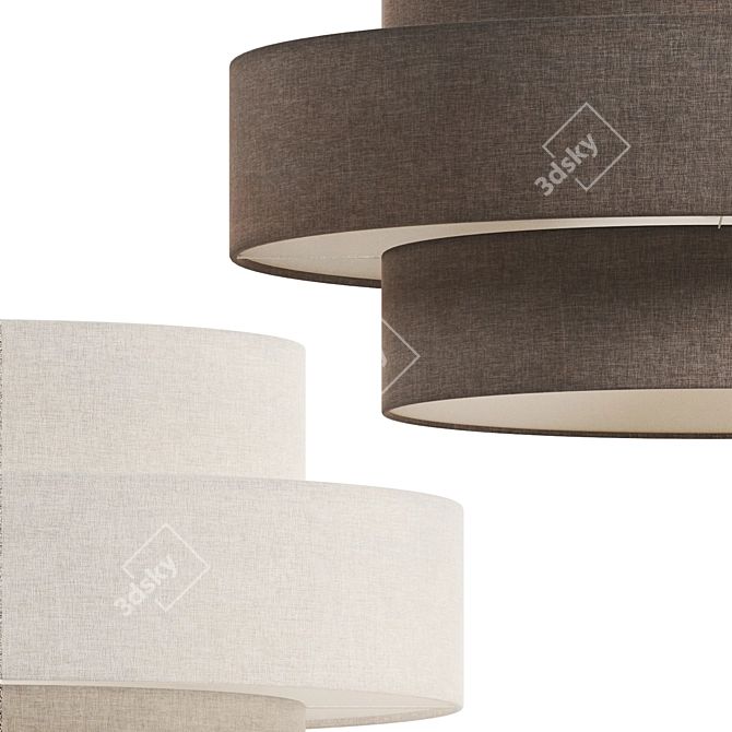 Elegant Lin Souko Fabric Metal 3D model image 2