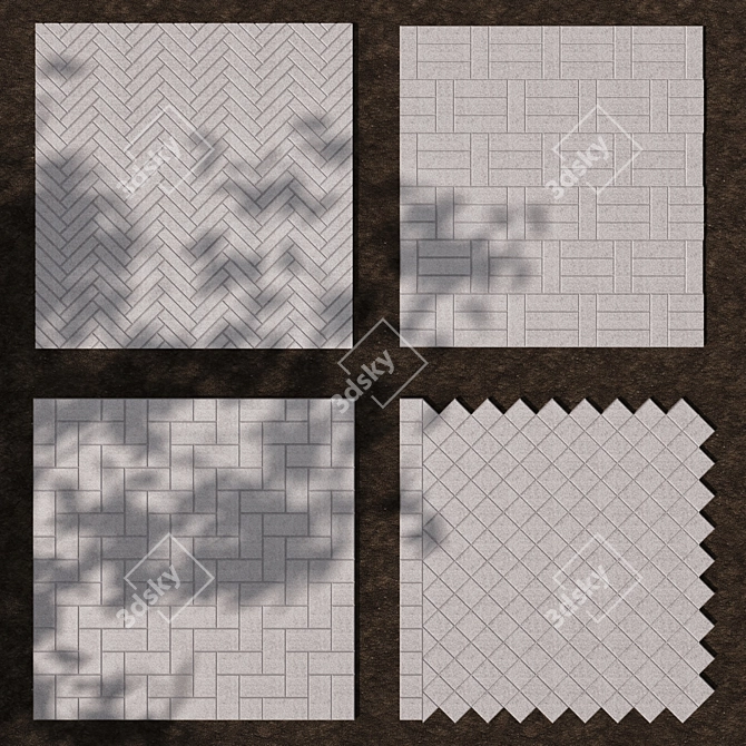 Paving Stones Variety Pack 3D model image 5