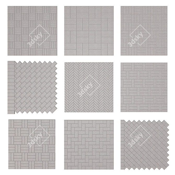 Paving Stones Variety Pack 3D model image 8