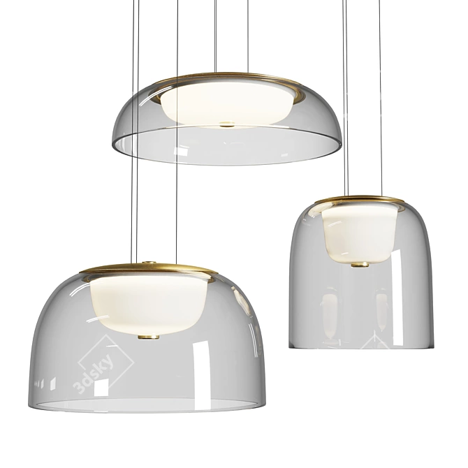 Modern Elegance Pendant Light 3D model image 1