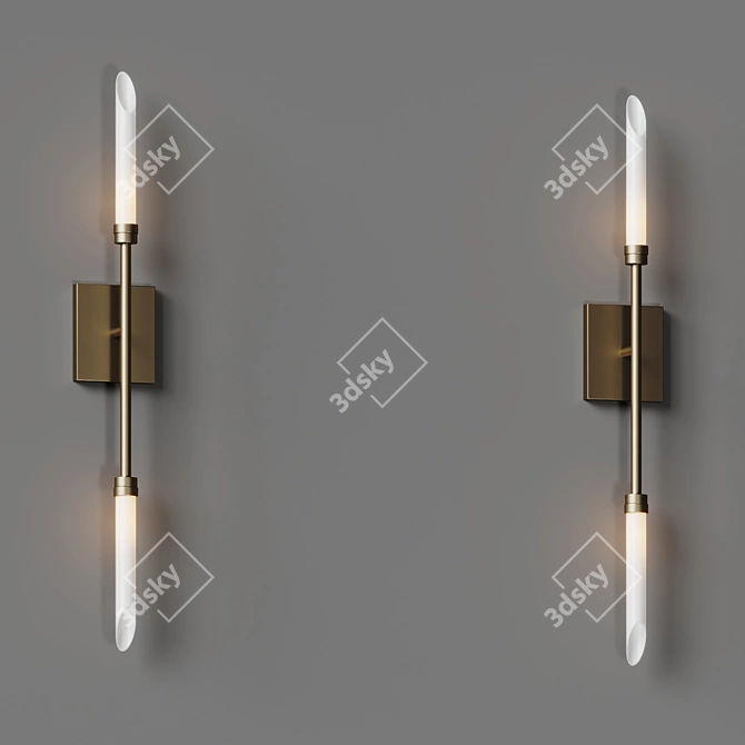 Spur LED Wall Sconce: Modern Minimalist 3D model image 3