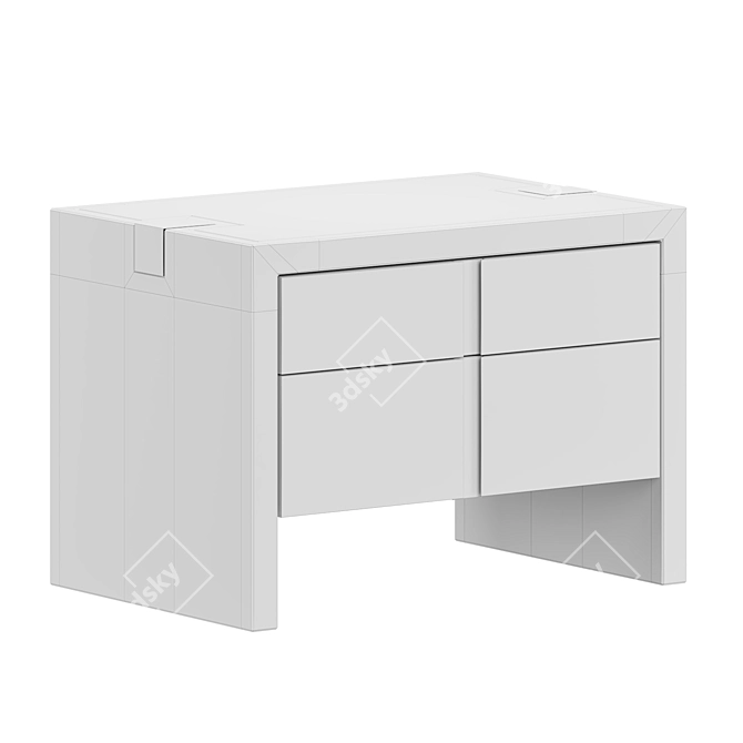  Sleek Oslo Nightstand: Modern Elegance 3D model image 2